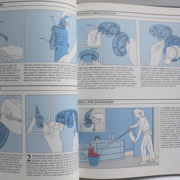 Home Emergencies Book Fix It Yourself Time-Life 1989 Hardcover 144 Pages - Picture 5 of 5